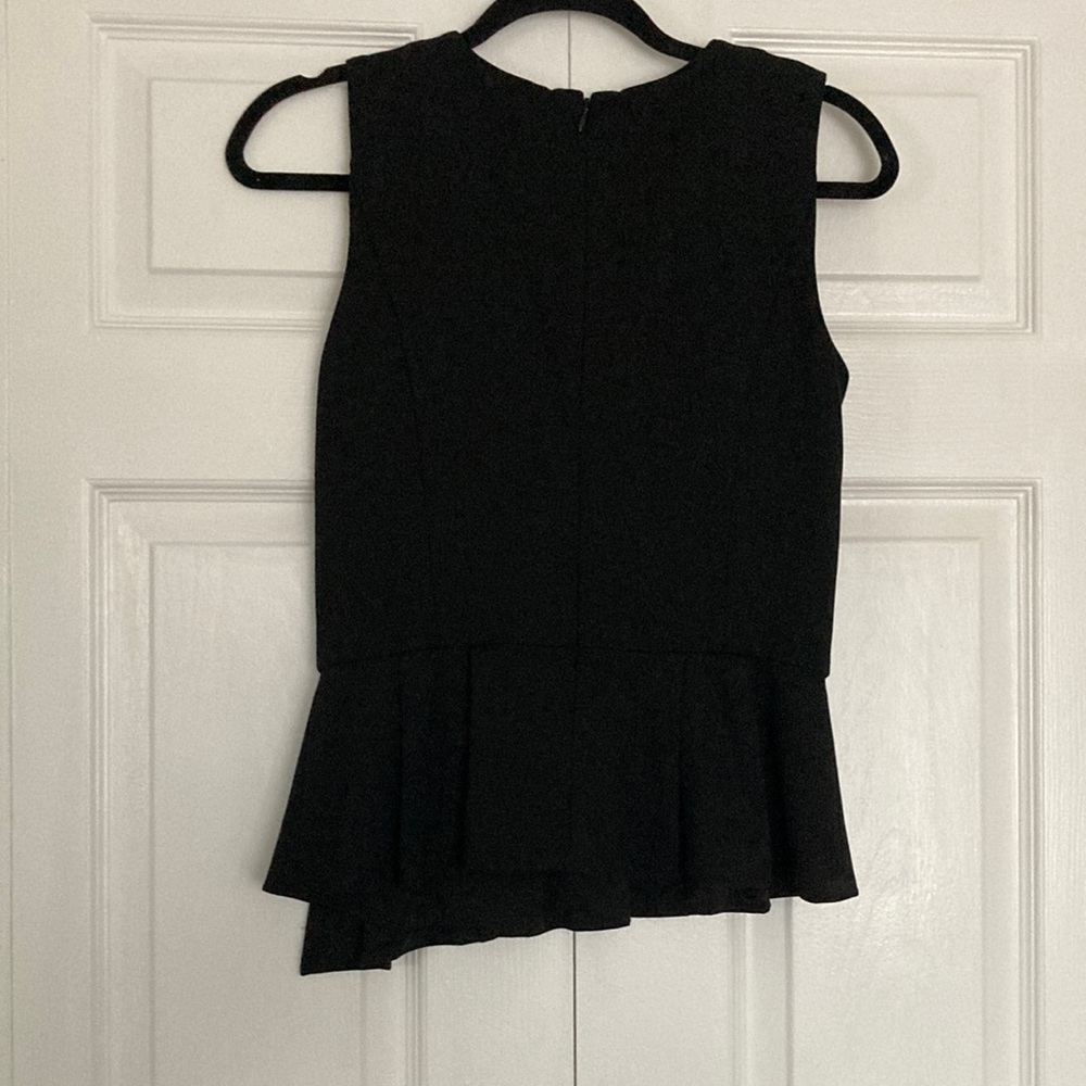 White House Black Market black peplum top - Picture 3 of 4